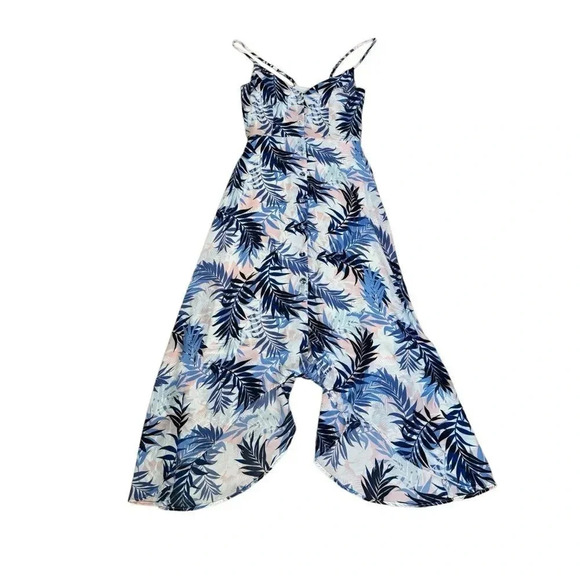 Slate & Willow Handkerchief Hem Sun Dress V-neck Straps Sleeveless Asymmetric S - Picture 6 of 14